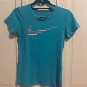 Blue Nike shirt